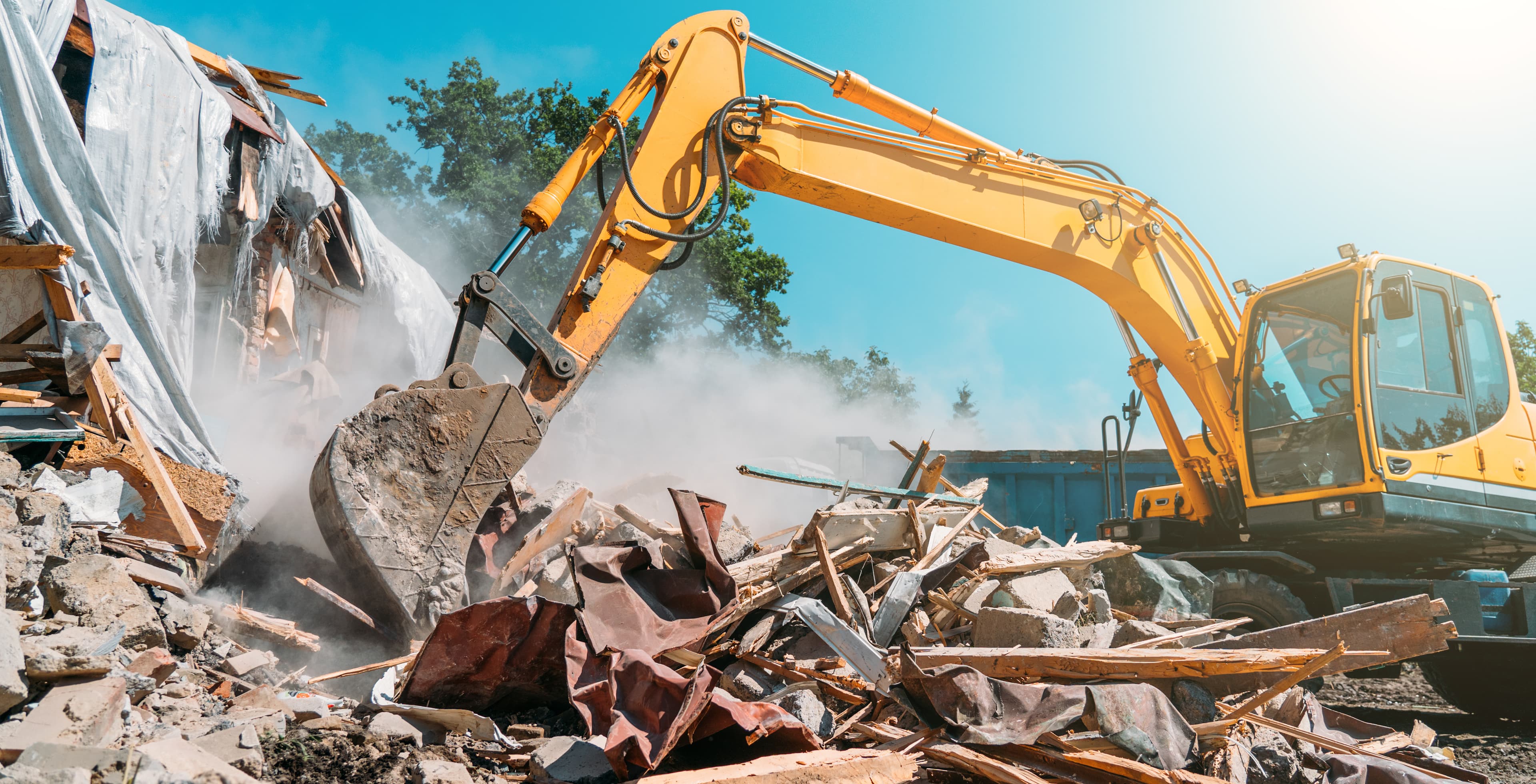 Demolition dumpster rental