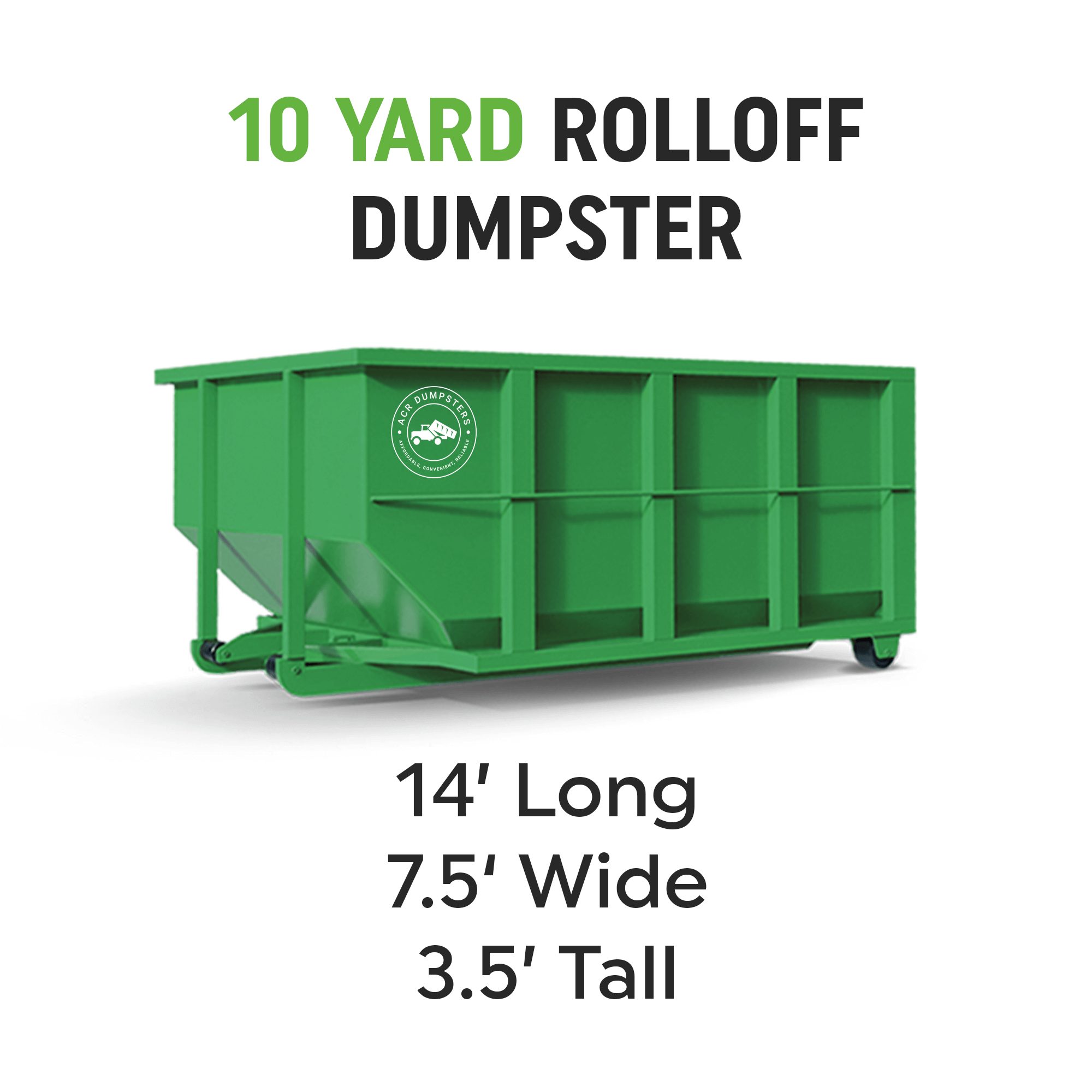 10 Yard Rolloff Dumpster 